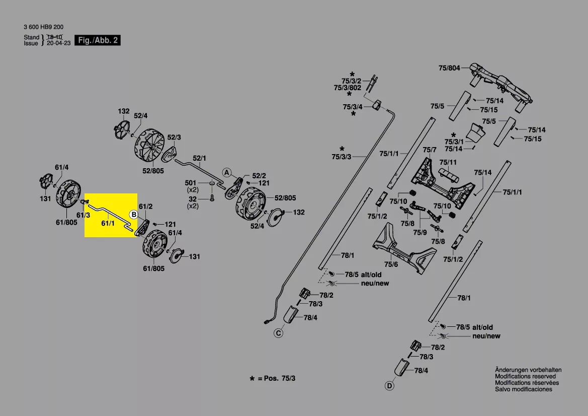 Axe de roue réf. F 016 L90 006 Bosch